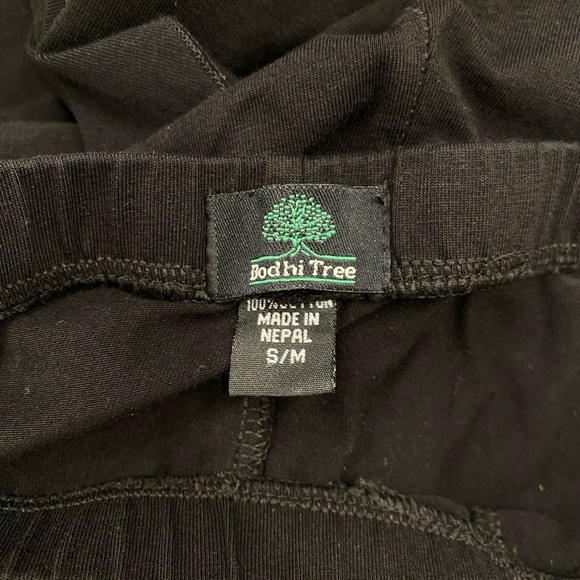 Bodhi tree pants black size S-M 100% cotton made in Nepal - Picture 4 of 4